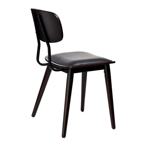 4242203_Felix Chair – Black Vinyl Seat – Chocolate – Black Frame_f6